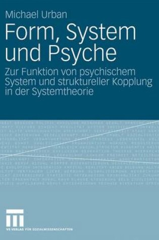 Cover of Form, System Und Psyche