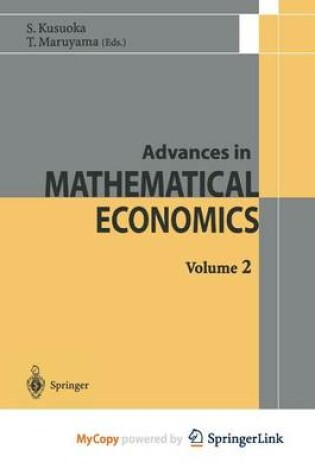 Cover of Advances in Mathematical Economics