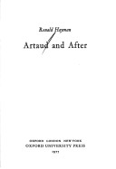 Book cover for Artaud and After