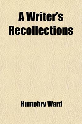 Book cover for A Writer's Recollections