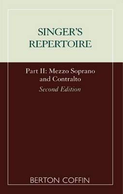 Book cover for The Singer's Repertoire, Part II