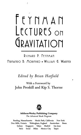 Book cover for Lectures on Gravitation