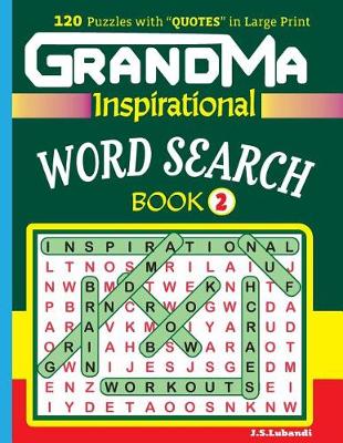 Book cover for GRANDMA Inspirational WORD SEARCH Book