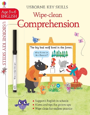 Book cover for Wipe-Clean Comprehension 5-6