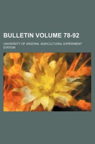 Cover of Bulletin Volume 78-92