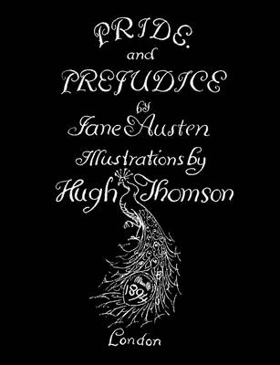 Book cover for Jane Austen's Pride and Prejudice. Illustrated by Hugh Thomson.