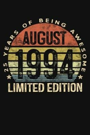 Cover of August 1994 Limited Edition 25 Years of Being Awesome