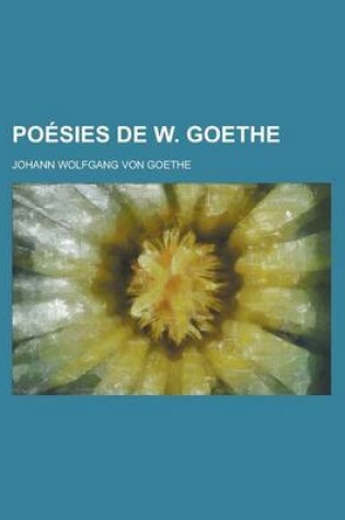 Cover of Poesies de W. Goethe