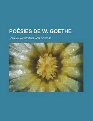 Book cover for Poesies de W. Goethe