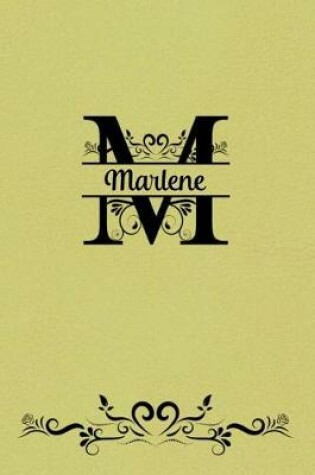 Cover of Split Letter Personalized Name Journal - Marlene