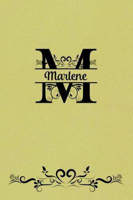 Book cover for Split Letter Personalized Name Journal - Marlene