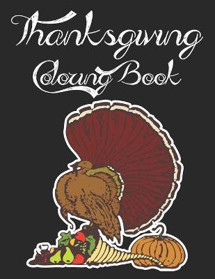 Book cover for Thanksgiving Coloring Book