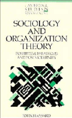 Book cover for Sociology and Organization Theory