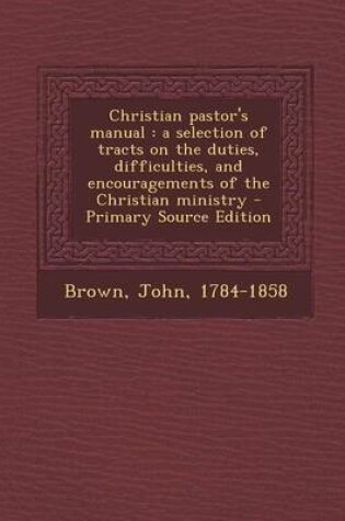 Cover of Christian Pastor's Manual