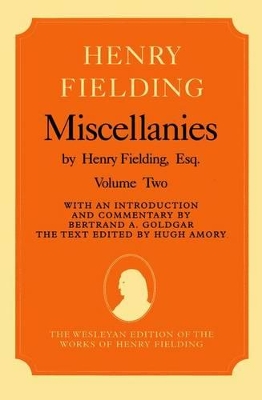 Book cover for Miscellanies by Henry Fielding, Esq: Volume Two