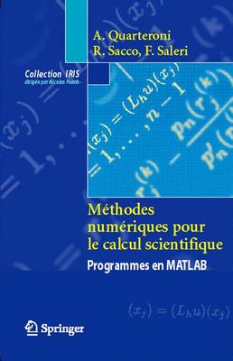 Book cover for Ma(c)Thodes Numa(c)Riques Pour Le Calcul Scientifique