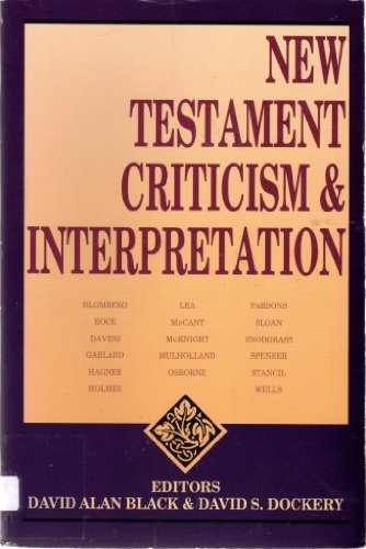 Book cover for New Testament Criticism and Interpretation