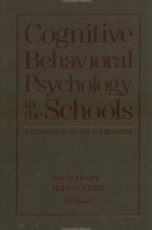 Cover of Cognitive-Behavioral Psychology In The Schools