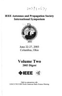 Book cover for 2003 IEEE International Symposium and Meeting on Antennas and Propagation and Usnc/Ursi National Radio Science