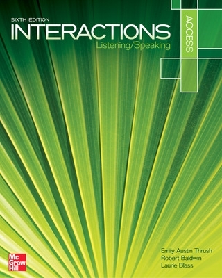 Book cover for Interactions Access Listening & Speaking 6e Text