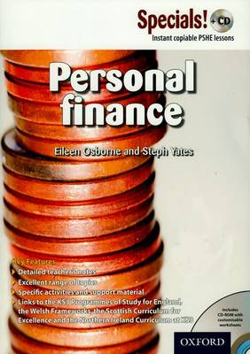 Book cover for Secondary Specials! + CD PSHE Personal Finance (11-14)