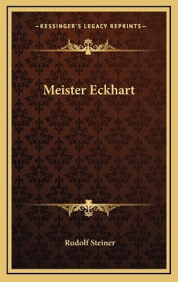 Book cover for Meister Eckhart