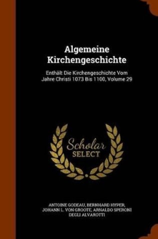 Cover of Algemeine Kirchengeschichte