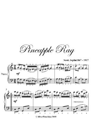 Book cover for Pineapple Rag Easy Piano Sheet Music