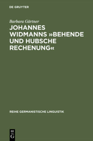 Cover of Johannes Widmanns »Behende Und Hubsche Rechenung«