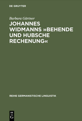 Book cover for Johannes Widmanns »Behende Und Hubsche Rechenung«