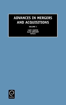 Book cover for Advances in Mergers and Acquisitions