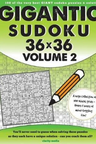 Cover of Gigantic Sudoku 36x36 Volume 2