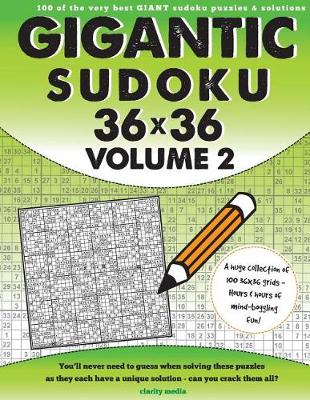 Book cover for Gigantic Sudoku 36x36 Volume 2