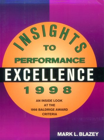 Book cover for Insights to Excellence 1997