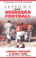 Book cover for Lessons from Nebraska Football