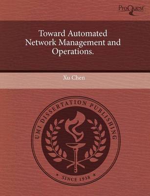 Book cover for Toward Automated Network Management and Operations