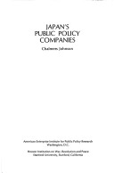 Cover of Japan's Public Policy Companies