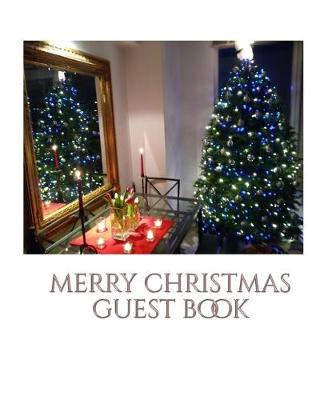 Book cover for Merry christmas blank guest book