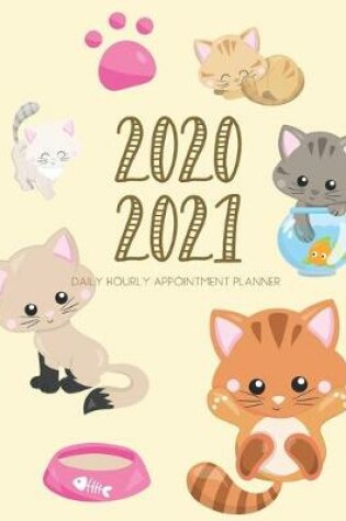 Cover of Daily Planner 2020-2021 Kitten Cat 15 Months Gratitude Hourly Appointment Calendar