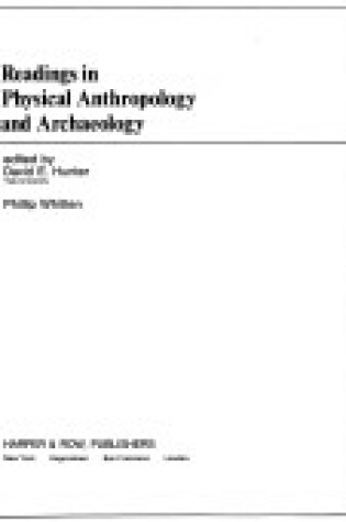 Cover of Readings in Physical Anthropology and Archaeology