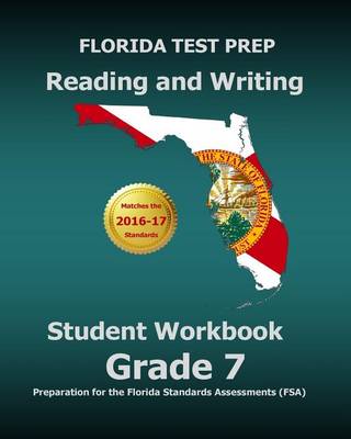 Book cover for Florida Test Prep Reading and Writing Student Workbook Grade 7