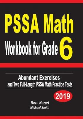 Book cover for PSSA Math Workbook for Grade 6