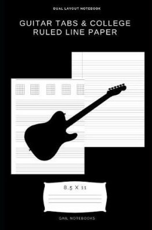 Cover of Guitar tabs & college ruled line paper