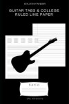 Book cover for Guitar tabs & college ruled line paper