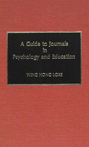 Book cover for A Guide to Journals in Psychology and Education