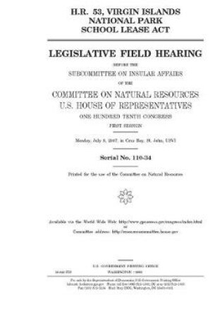 Cover of H.R. 53, Virgin Islands National Park School Lease Act