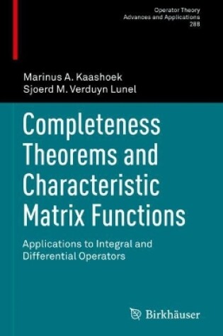 Cover of Completeness Theorems and Characteristic Matrix Functions