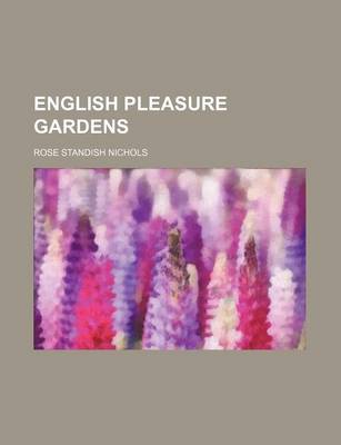 Book cover for English Pleasure Gardens