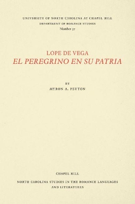 Book cover for Lope de Vega, El Peregrino en Su Patria