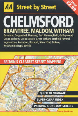 Book cover for AA Street by Street Chelmsford